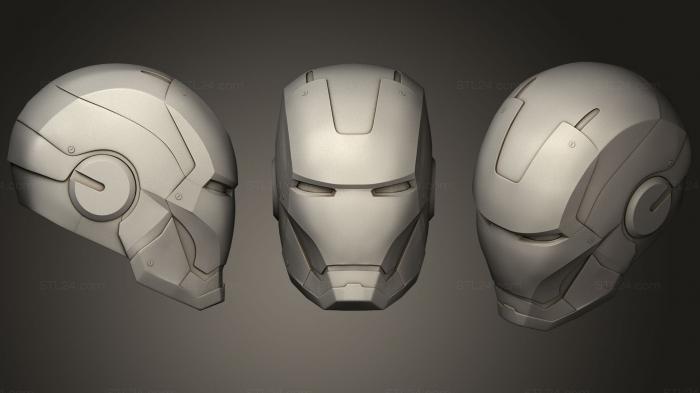Бюсты монстры и герои (Железный Человек Mk3, BUSTH_0677) 3D модель для ЧПУ станка